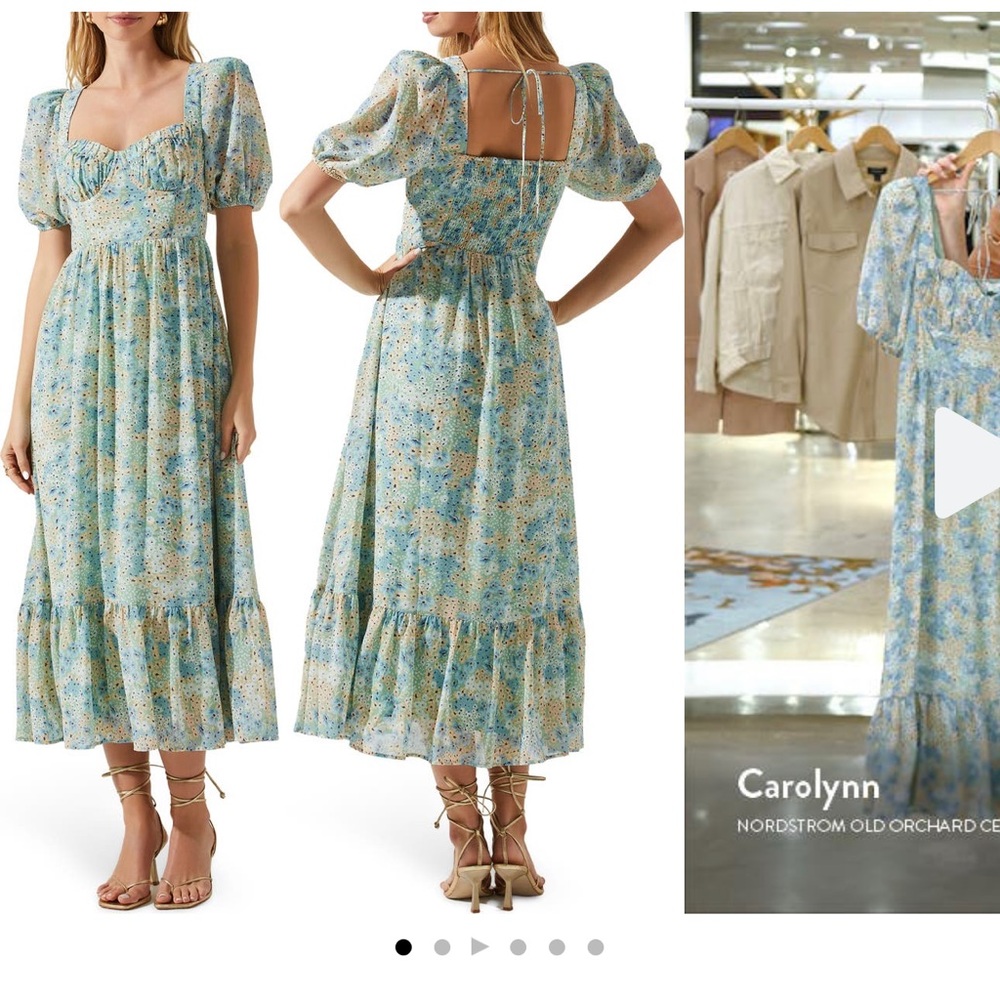 ASTR The Label Floral Midi Dress